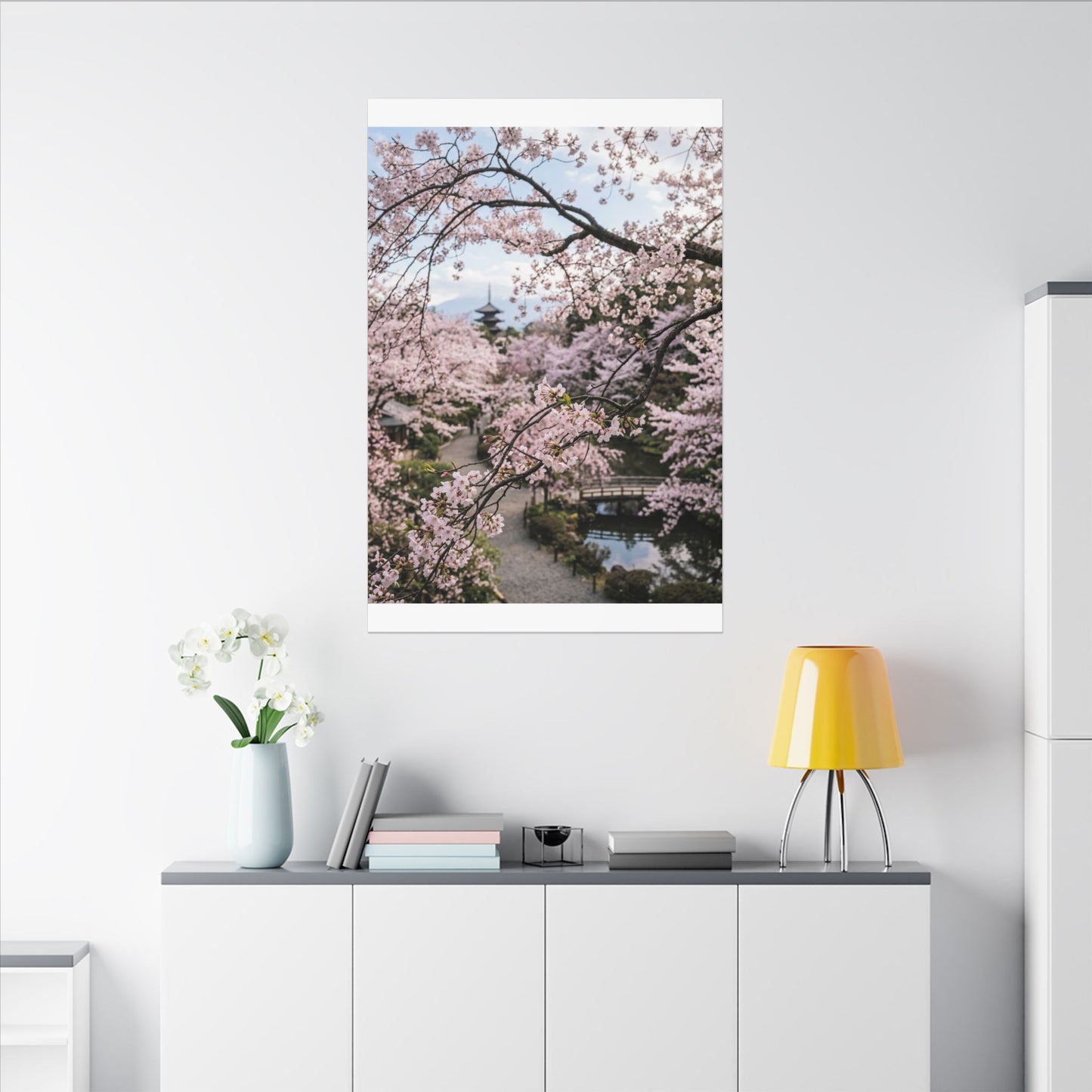 Shibui Ceramic Bowl Canvas Art - Japandi Watercolor