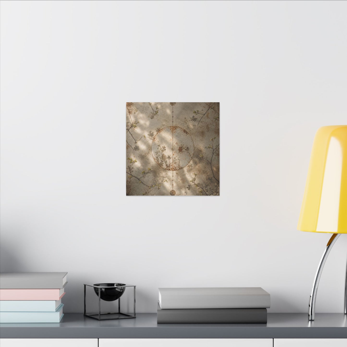 Japandi Rust Patina in Dappled | Japanese Pattern Canvas Art