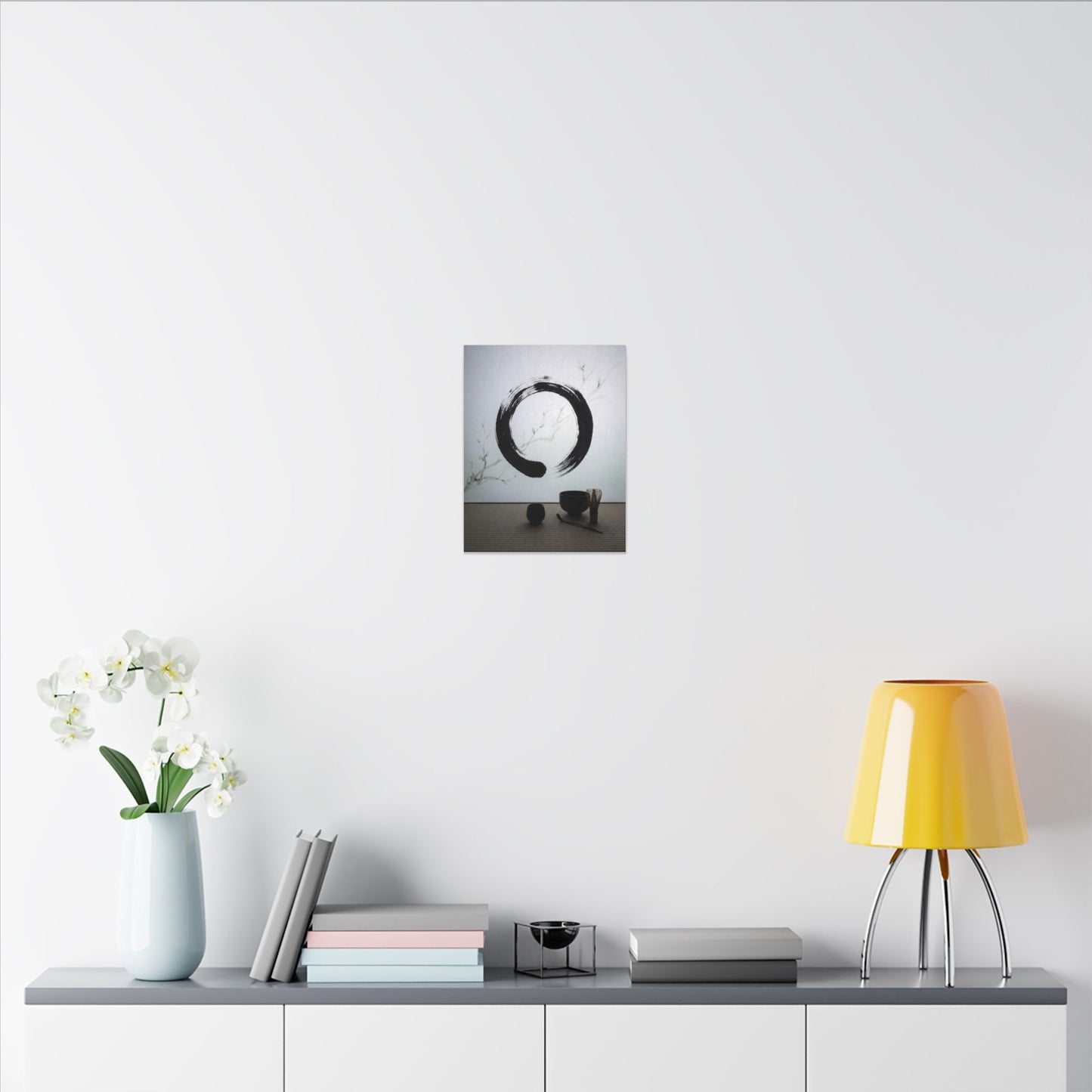 Tea Ceremony Enso Canvas Art | Peaceful Zen Art