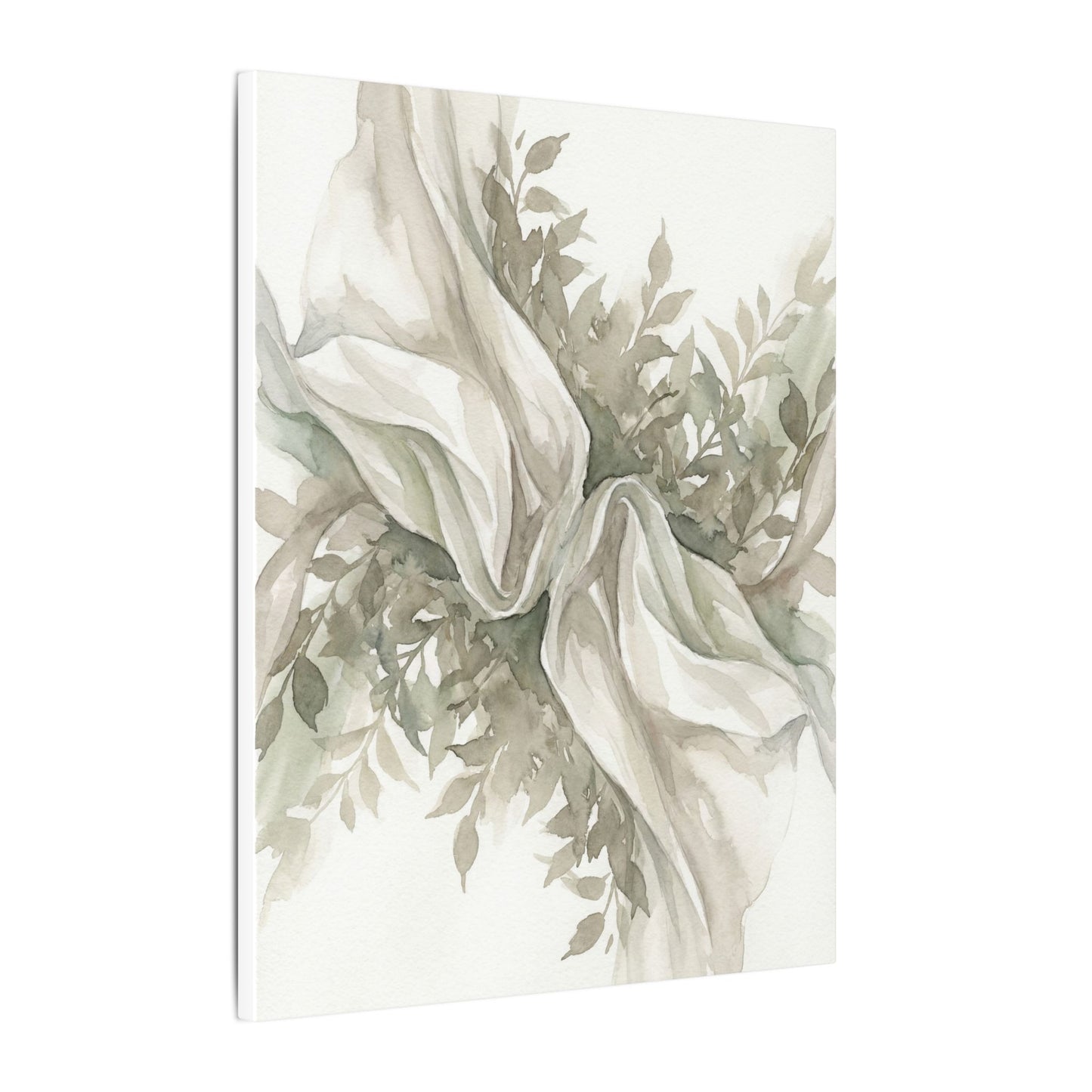 Summer Silk Drape Watercolor Canvas Art | Cozy Decor
