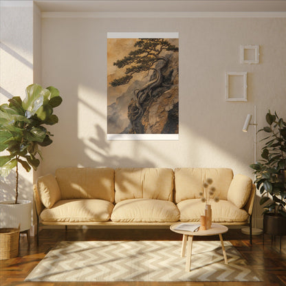 Summer Pine Tree Texture Canvas Art | Cozy Decor