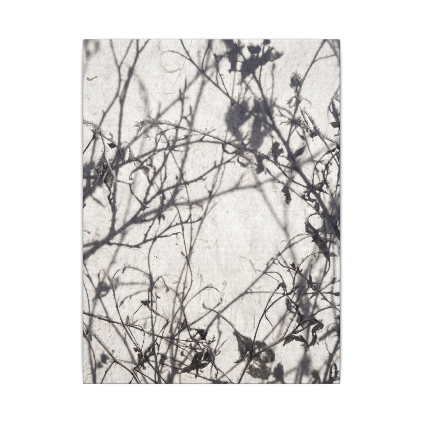 Winter Shadow Play Japanese Pattern Canvas Art | Elegant Decor