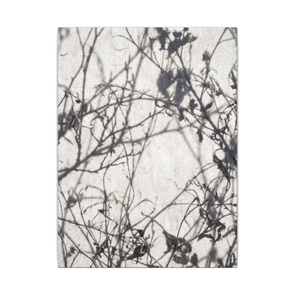 Winter Shadow Play Japanese Pattern Canvas Art | Elegant Decor