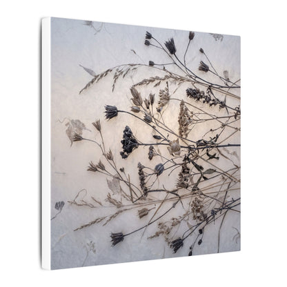 Elegant Dried Flowers Canvas Art - Japanese Pattern Japandi