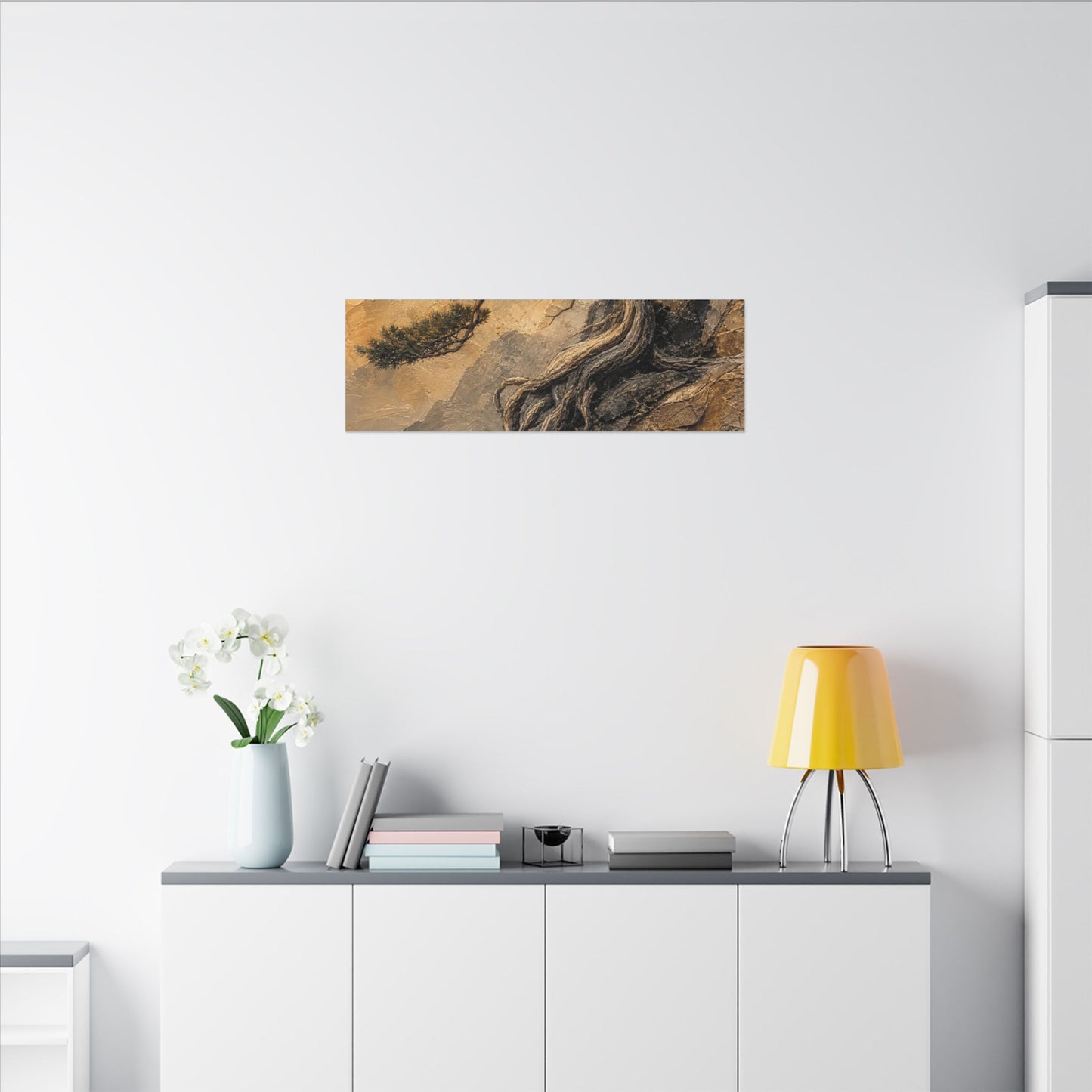 Summer Pine Tree Texture Canvas Art | Cozy Decor