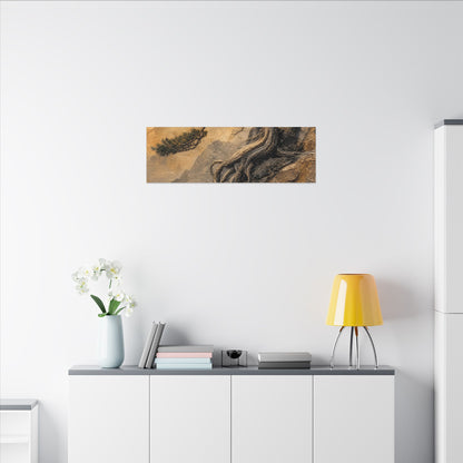 Summer Pine Tree Texture Canvas Art | Cozy Decor