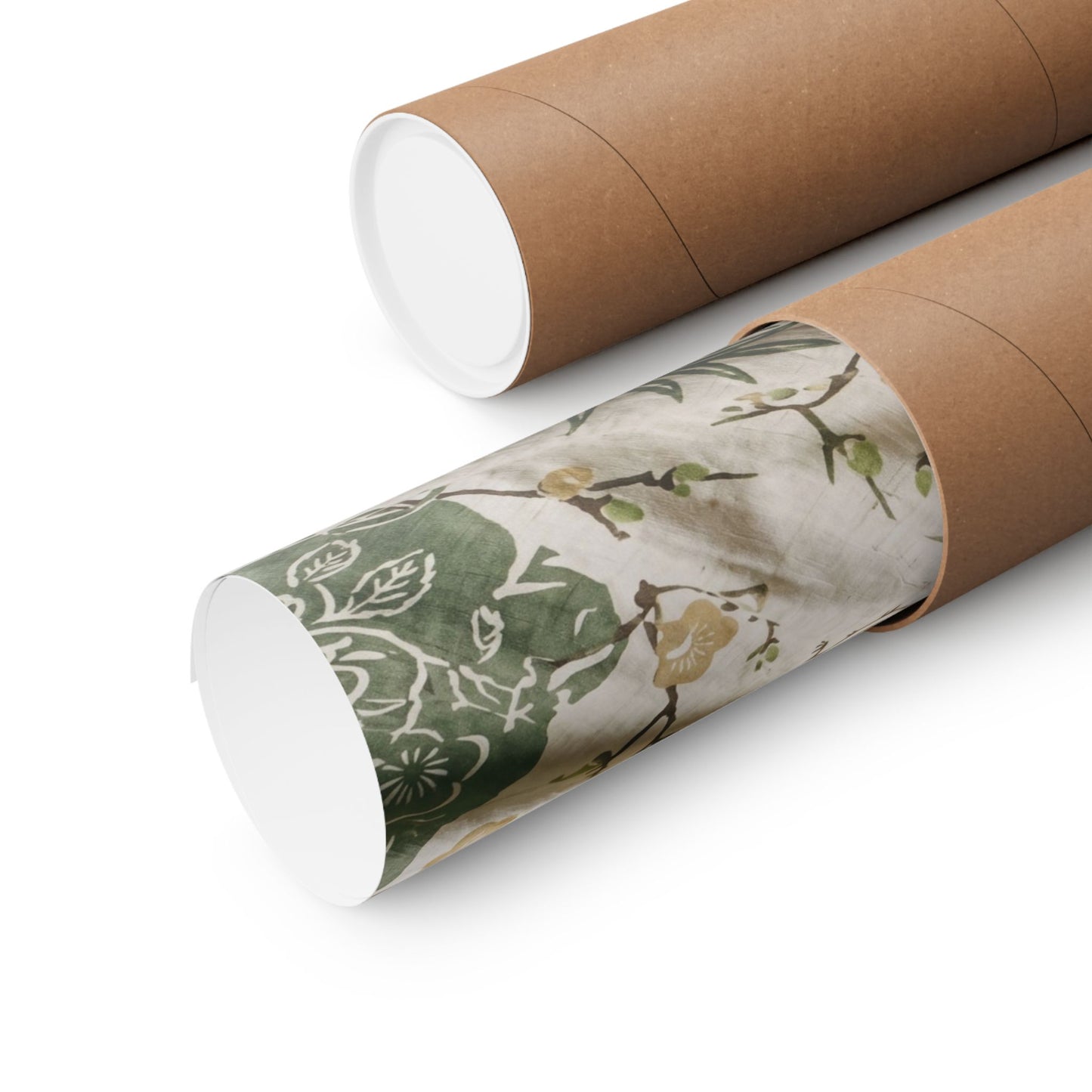 Silk Drape Japanese Pattern Wall Art Print | Neutral Japandi Art