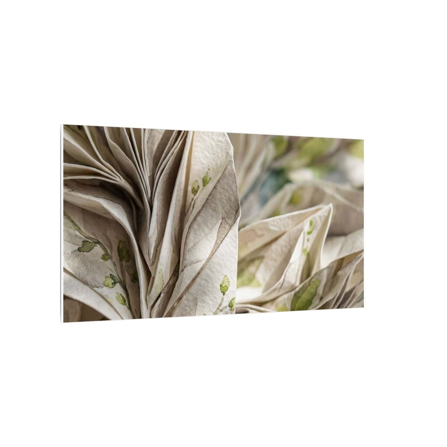 Fukinsei Paper Fold Canvas Art - Japandi Watercolor