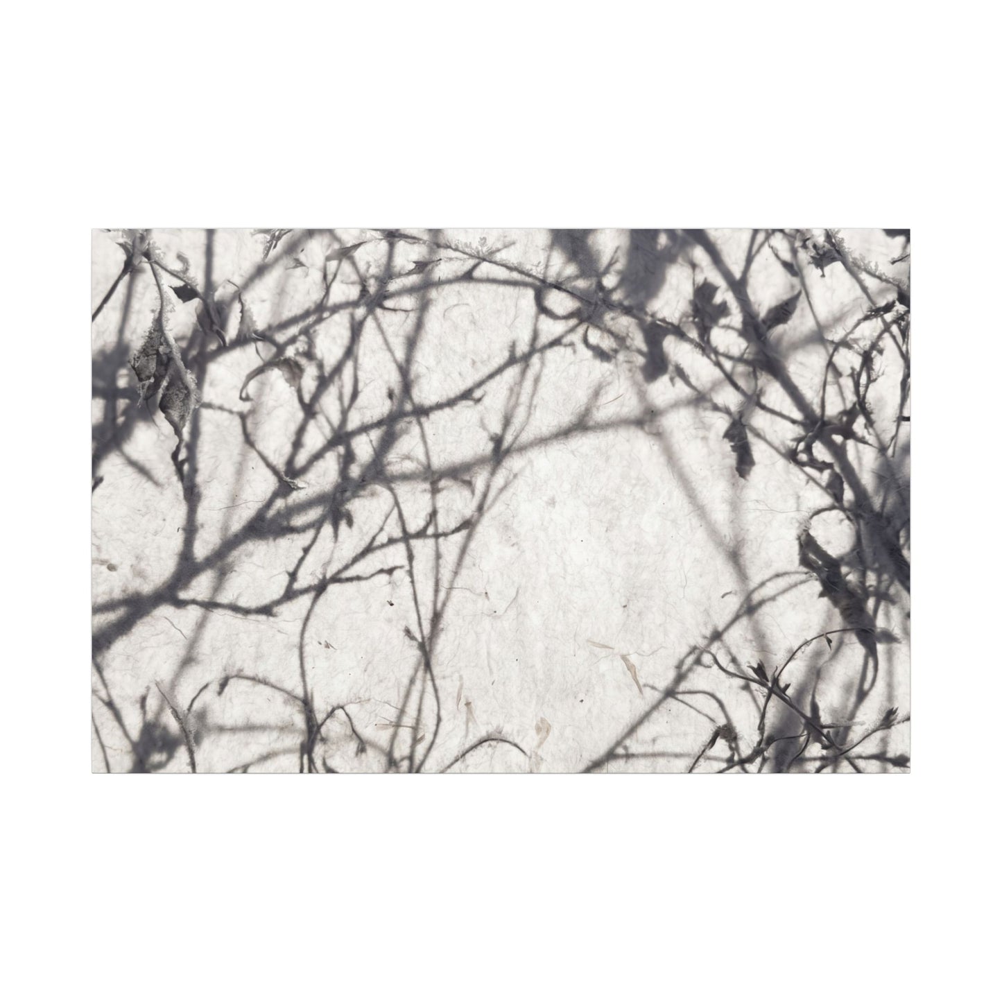 Winter Shadow Play Japanese Pattern Canvas Art | Elegant Decor