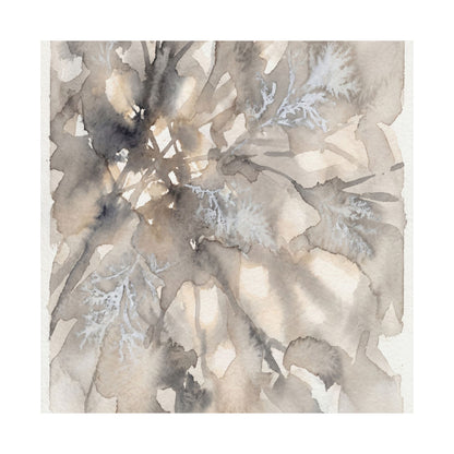 Shadow Play Wall Art Print | Winter Japandi Watercolor Art