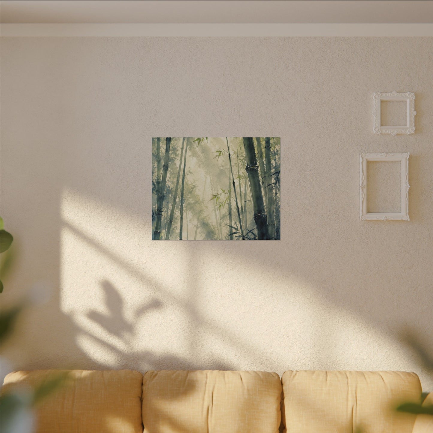 Bamboo Grove Spring Canvas Art | Zen Serene Design