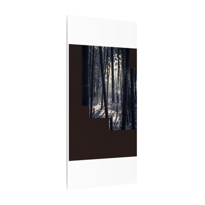 Bamboo Grove Canvas Art | Winter Dark Japandi Moody Minimal Art