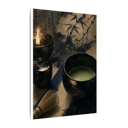 Ma Tea Ceremony Canvas Art - Zen Sumi E