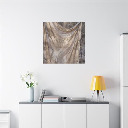 Ma Silk Drape Canvas Art - Japandi Japanese Pattern