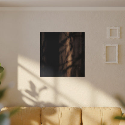 Winter Shadow Play Moody Minimal Canvas Art | Luxurious Decor