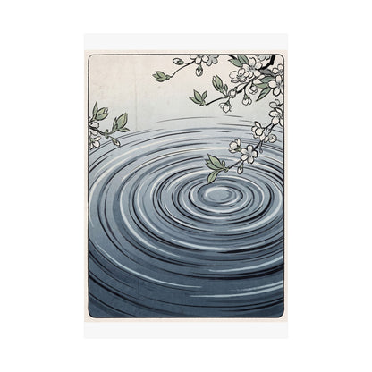 Water Ripple Spring Wall Art Print | Zen Peaceful Design
