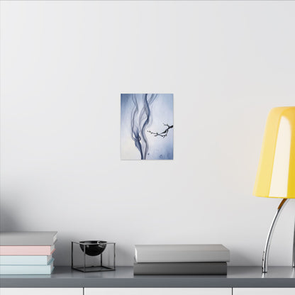 Incense Smoke Spring Canvas Art | Zen Tranquil Design
