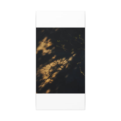 Moody Shadow Play Canvas Art - Moody Minimal Dark Japandi