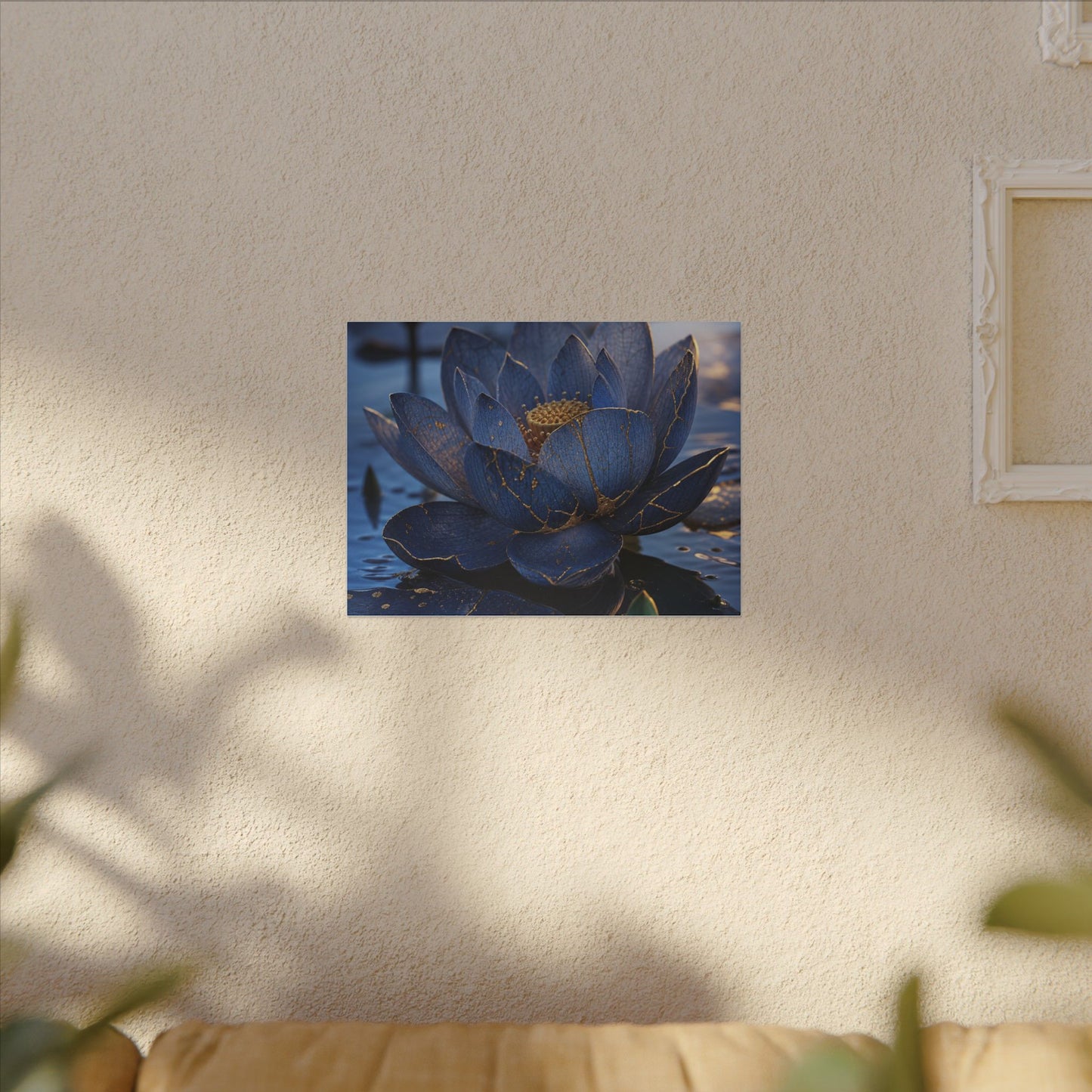 Kintsugi Lotus Flower in Dawn | Broken Beauty Canvas Art