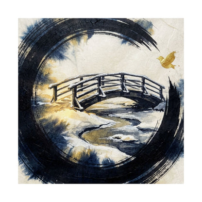 Datsuzoku Wooden Bridge Wall Art Print - Zen Enso