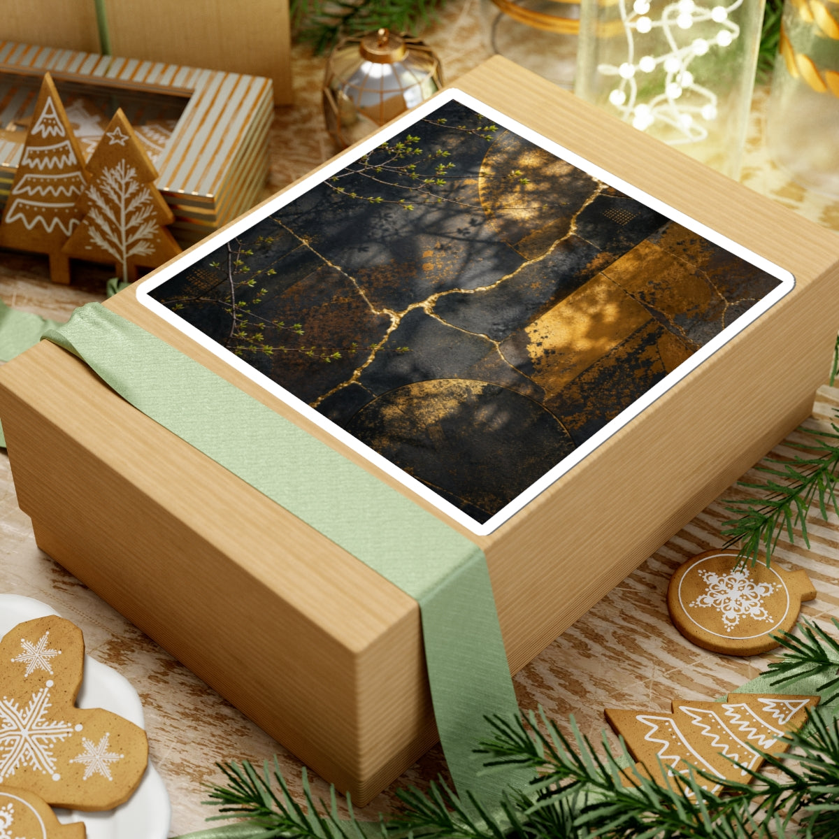 Rust Patina Spring Sticker | Kintsugi Beautiful Design