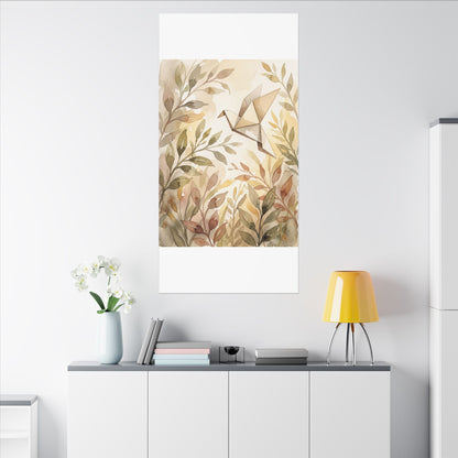 Fukinsei Paper Fold Canvas Art - Japandi Watercolor