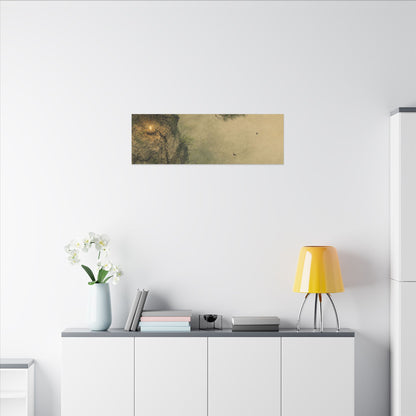 Spring Pine Tree Minimal Line Canvas Art | Earthy Decor
