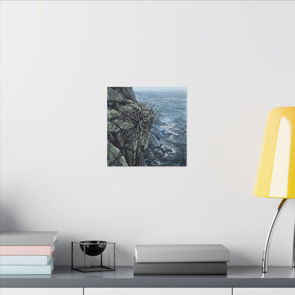 Pine Tree Spring Canvas Art | Japandi Neutral Design