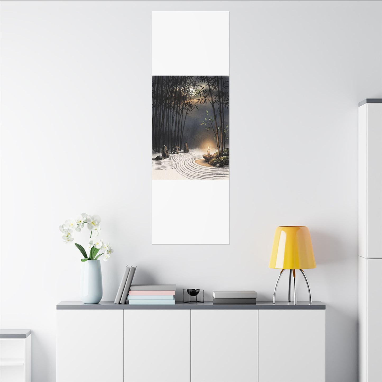 Tranquil Bamboo Grove Canvas Art - Karesansui Zen