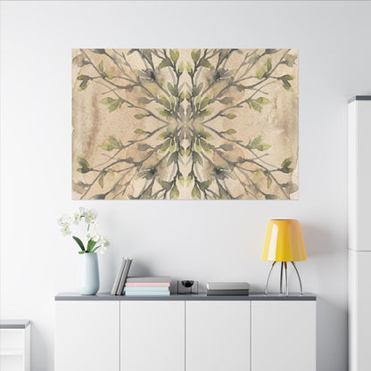 Shibui Shadow Play Canvas Art - Japandi Watercolor
