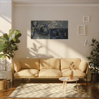Spring Incense Smoke Ukiyo E Inspired Canvas Art | Tranquil Decor