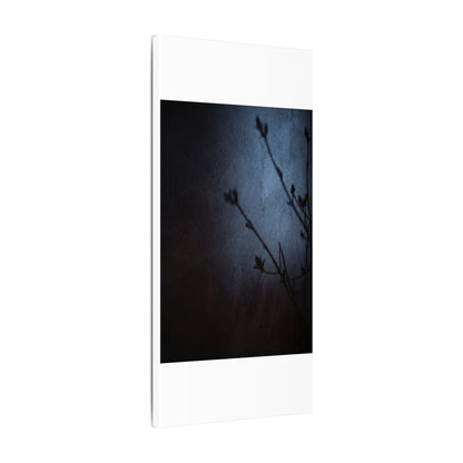 Shadow Play Canvas Art | Spring Dark Japandi Moody Minimal Art