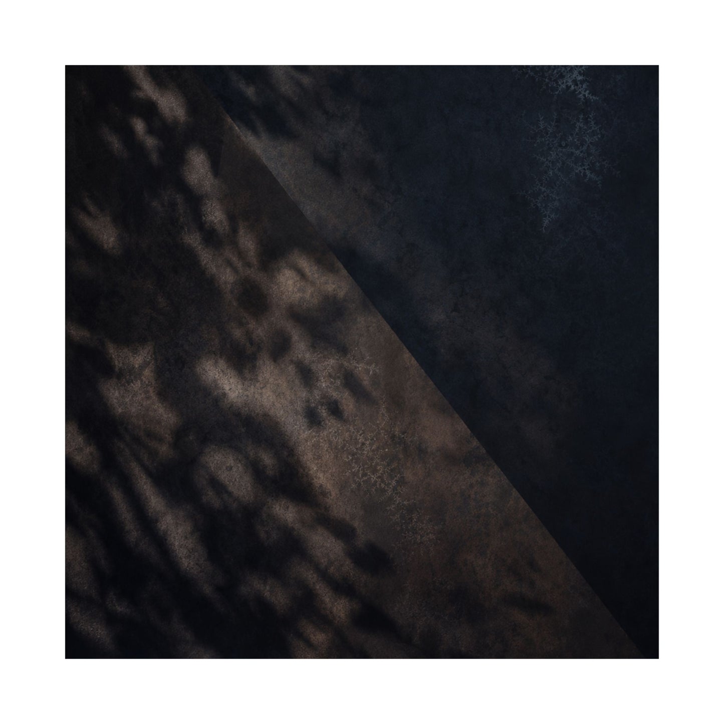 Moody Shadow Play Wall Art Print - Moody Minimal Dark Japandi