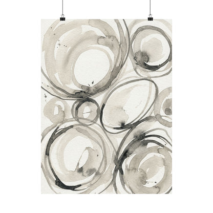 Handcrafted Feel Japandi Watercolor Wall Art Print | Handcrafted Feel Watercolor Art Print