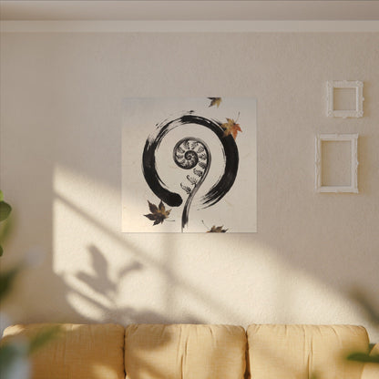 Fern Unfurling Autumn Canvas Art | Zen Peaceful Design