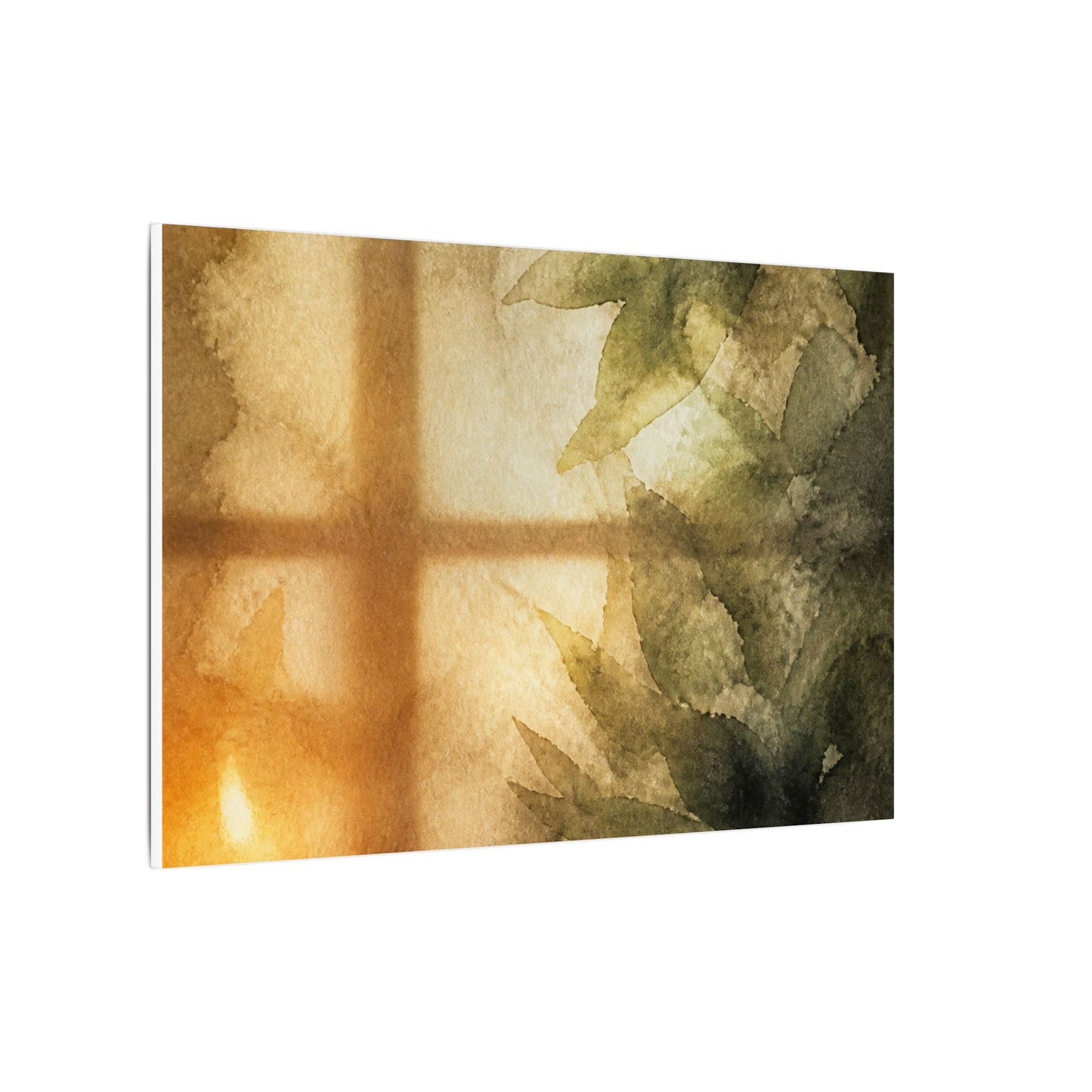 Cozy Shoji Screen Canvas Art - Watercolor Japandi