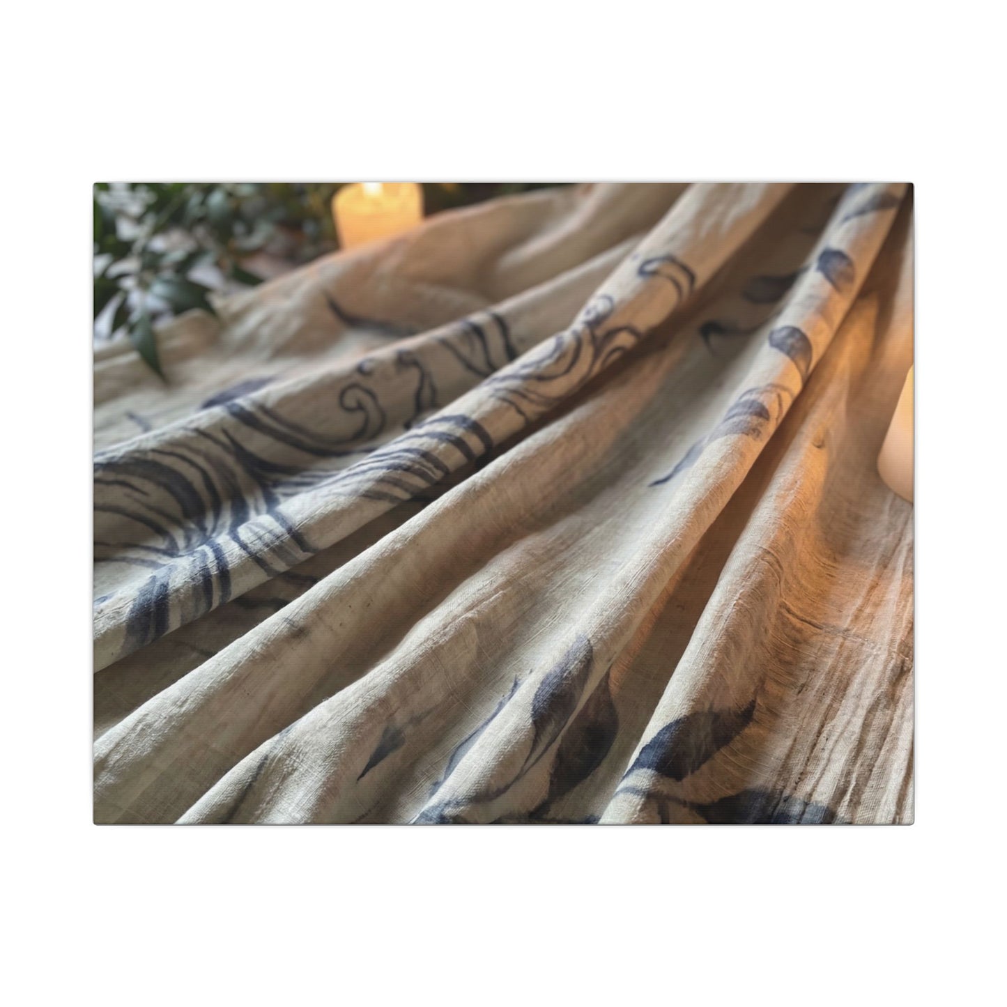 Fukinsei Silk Drape Canvas Art - Japandi Japanese Pattern Art Print