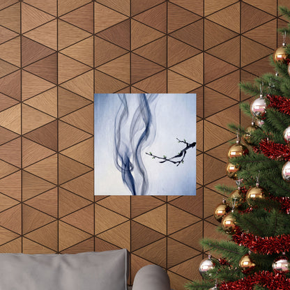 Datsuzoku Incense Smoke Wall Art Print - Zen Sumi E
