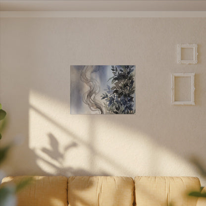 Incense Smoke Summer Canvas Art | Japandi Cozy Design