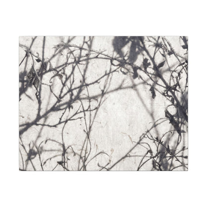 Winter Shadow Play Japanese Pattern Canvas Art | Elegant Decor