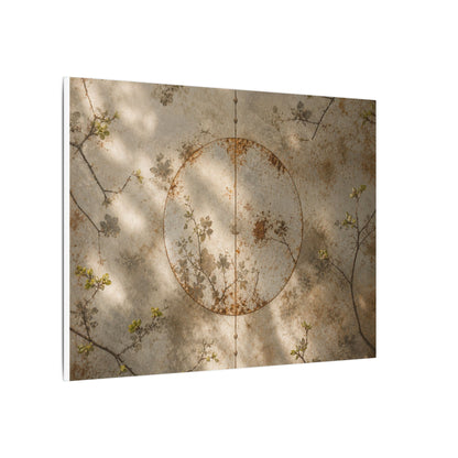 Japandi Rust Patina in Dappled | Japanese Pattern Canvas Art