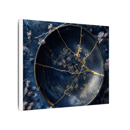 Cherry Blossom Winter Canvas Art | Kintsugi Philosophical Design