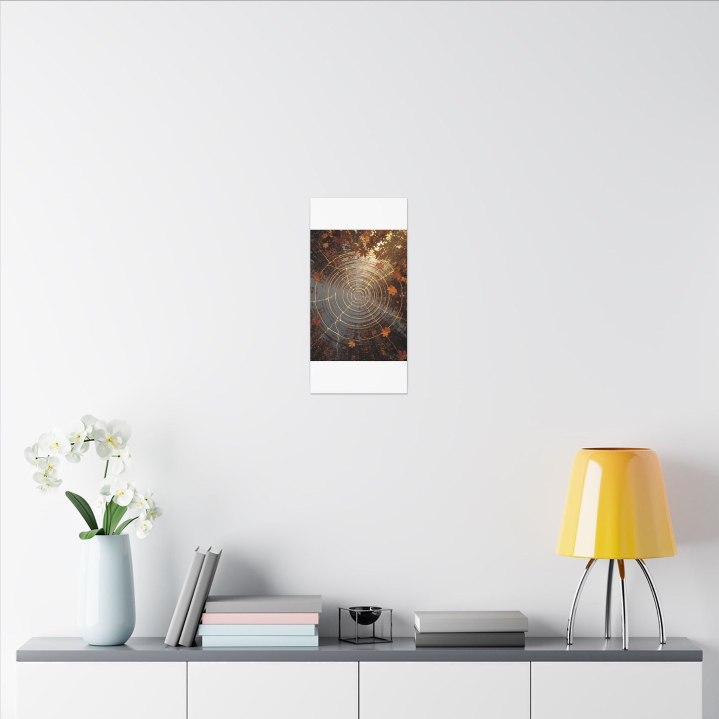 Artful Water Ripple Canvas Art - Gold Vein Kintsugi