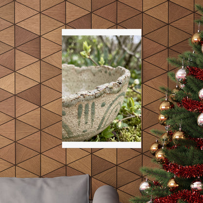 Ceramic Bowl Japanese Pattern Wall Art Print | Earthy Japandi Art