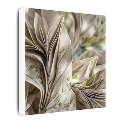 Fukinsei Paper Fold Canvas Art - Japandi Watercolor