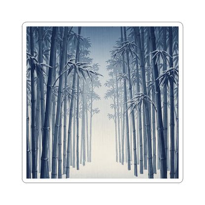 Bamboo Grove Winter Sticker | Zen Contemplative Design