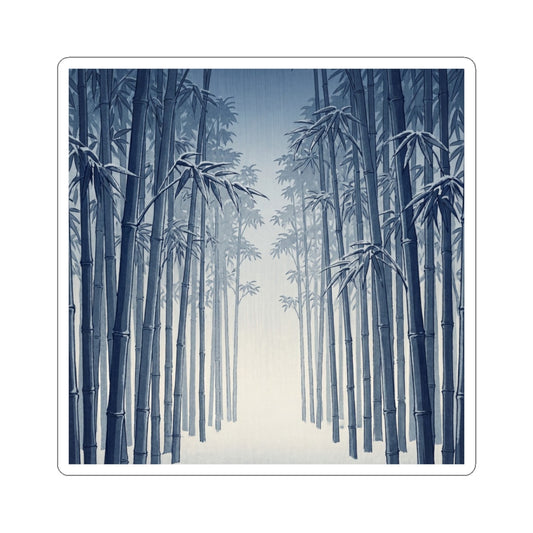 Bamboo Grove Winter Sticker | Zen Contemplative Design