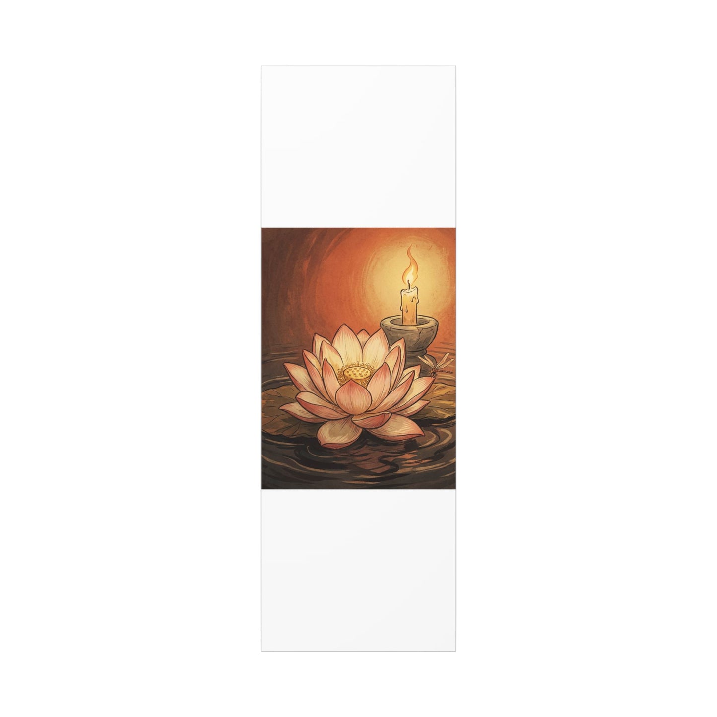 Lotus Flower Summer Canvas Art | Zen Contemplative Design