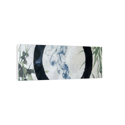 Zen Incense Smoke in Moonlight | Enso Canvas Art