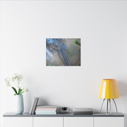 Spring Incense Smoke Japanese Pattern Canvas Art | Neutral Decor